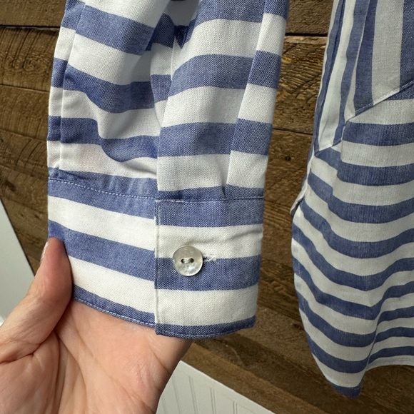 NWT Chico’s UPF 50+ Blue Stripe Tunic Shirt – Size 0 (US 4/6) - Picture 7 of 10